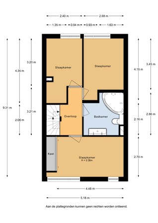 Floorplan - Holwardastraat 11, 3328 HC Dordrecht
